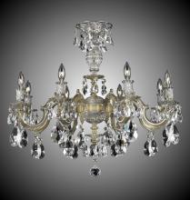 American Brass & Crystal FM9744-A-01G - Eight Light Flush Mount